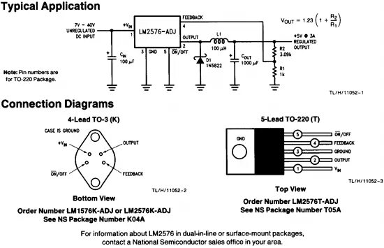 LM2576HTV-ADJ TI NS - JOTRIN ELECTRONICS