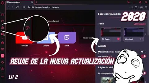 Opera gx ютуб