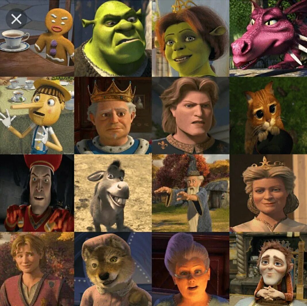 Shrek 2 characters