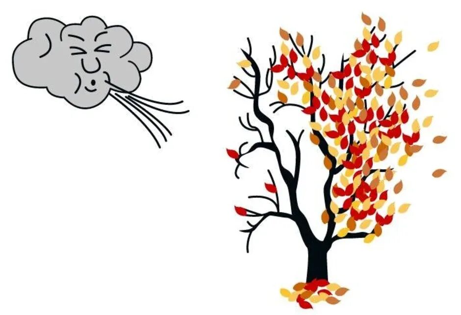 Ветер сдувает листья с деревьев. Дерево на ветру рисунок. Осеннее дерево на ветру. Ветер рисунок.