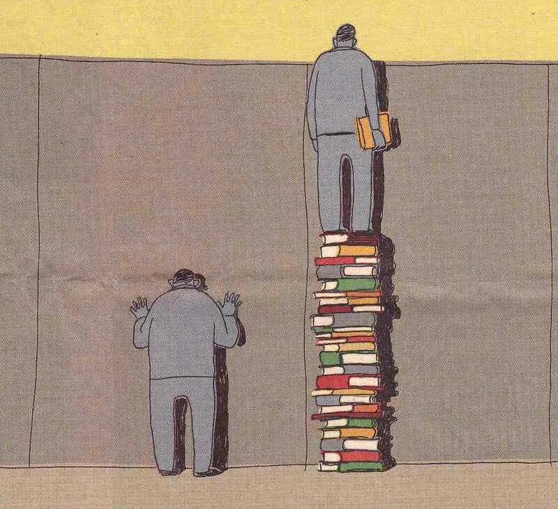 Будешь дальше чем видеть. Рисунки со смыслом. Человек стоящий на книгах. Люди стоящие на книгах. Книга человек.
