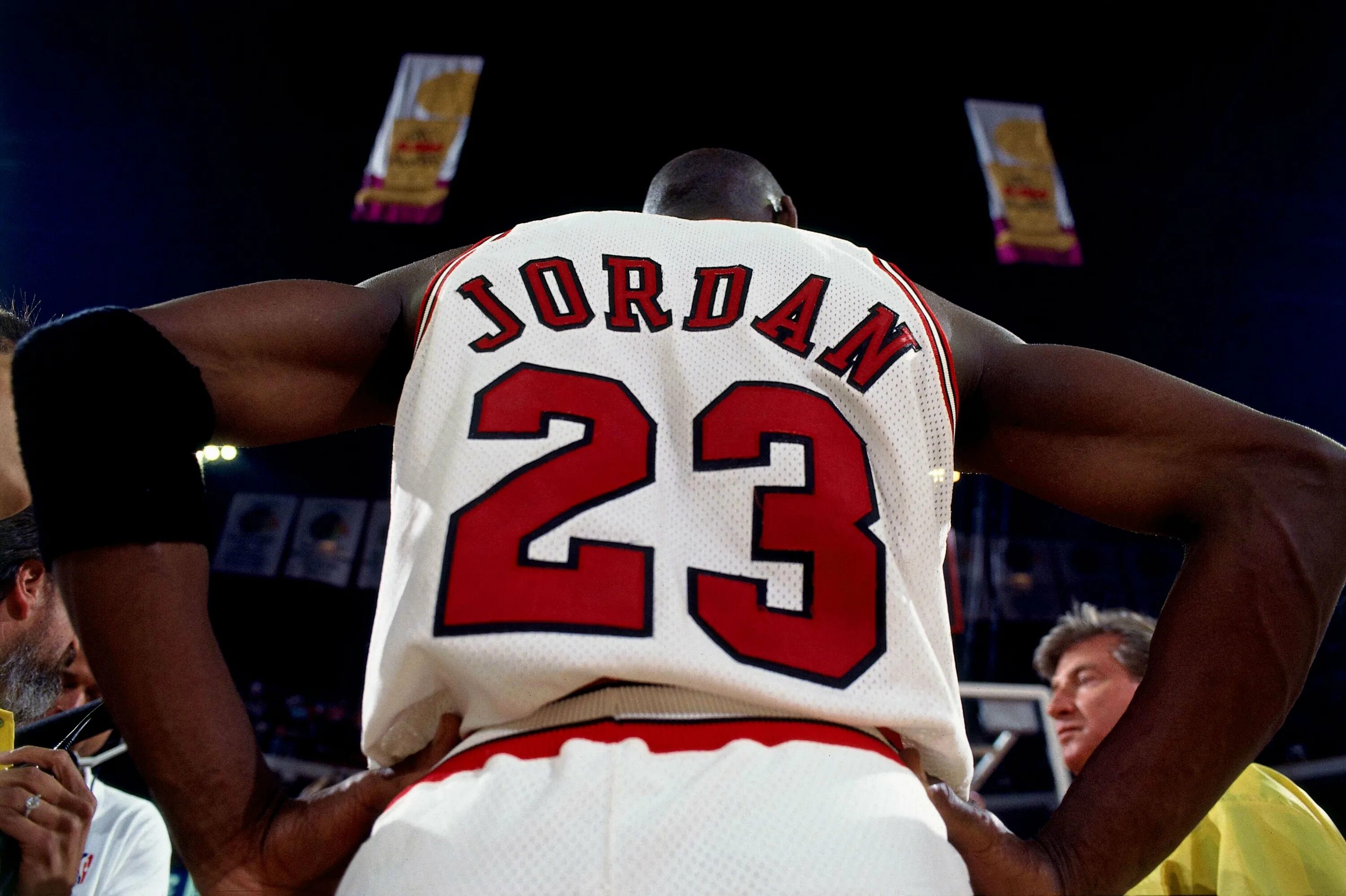 Michael Jordan. 23 back