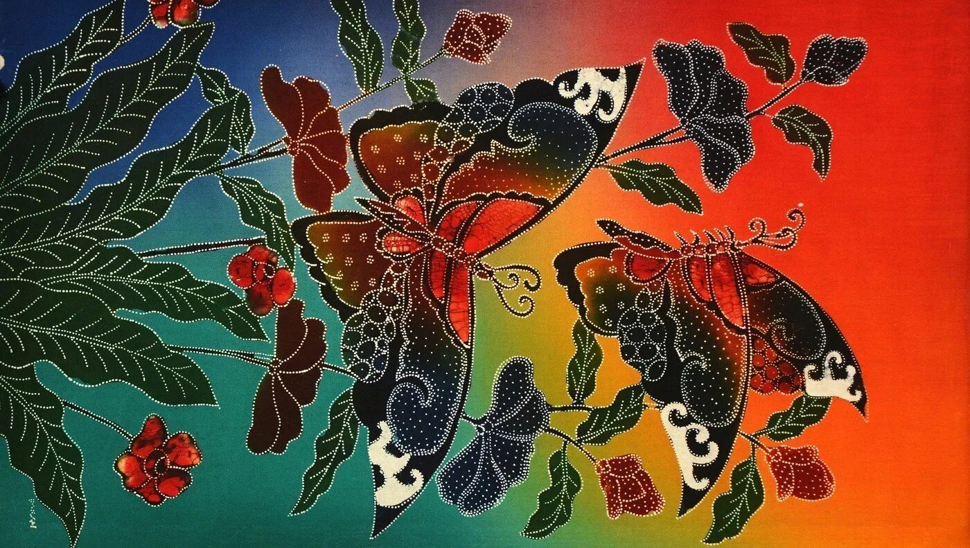 Изображение изделий выполненных в технике батика. Горячий батик Индонезия. Батик кувшинки горячий батик. Холодный батик в Индонезии.