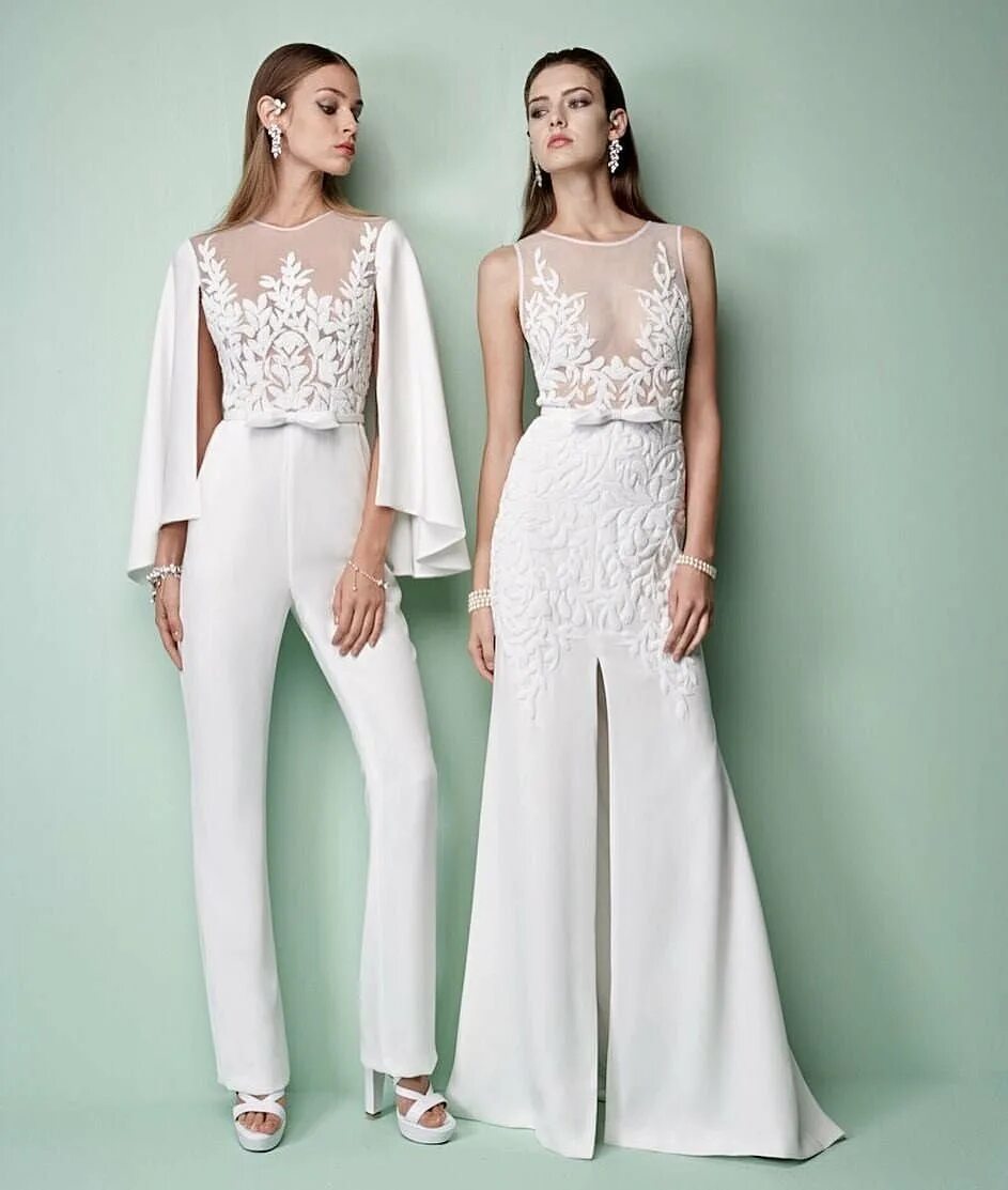 Брючные свадебные костюмы для женщин. Свадебный костюм женщины. Комбинезон unona 4817. Свадебное платье с брюками. Белый брючный костюм женский на свадьбу.