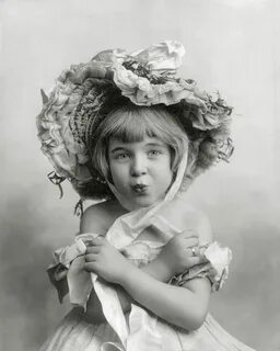 Little Girl Wearing Bonnet 1902. Vintage Photo Reproduction Etsy