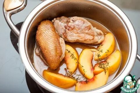 Грудки с персиками