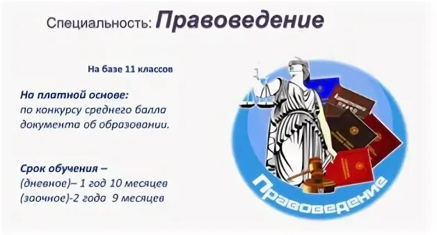 Правоведение специальность