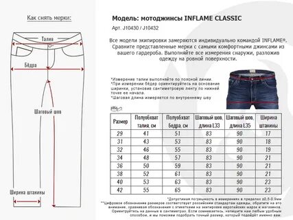 Как выбрать размер джинсов