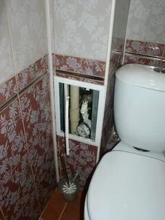 Как закрыть трубы в туалете пластиковыми панелями фото