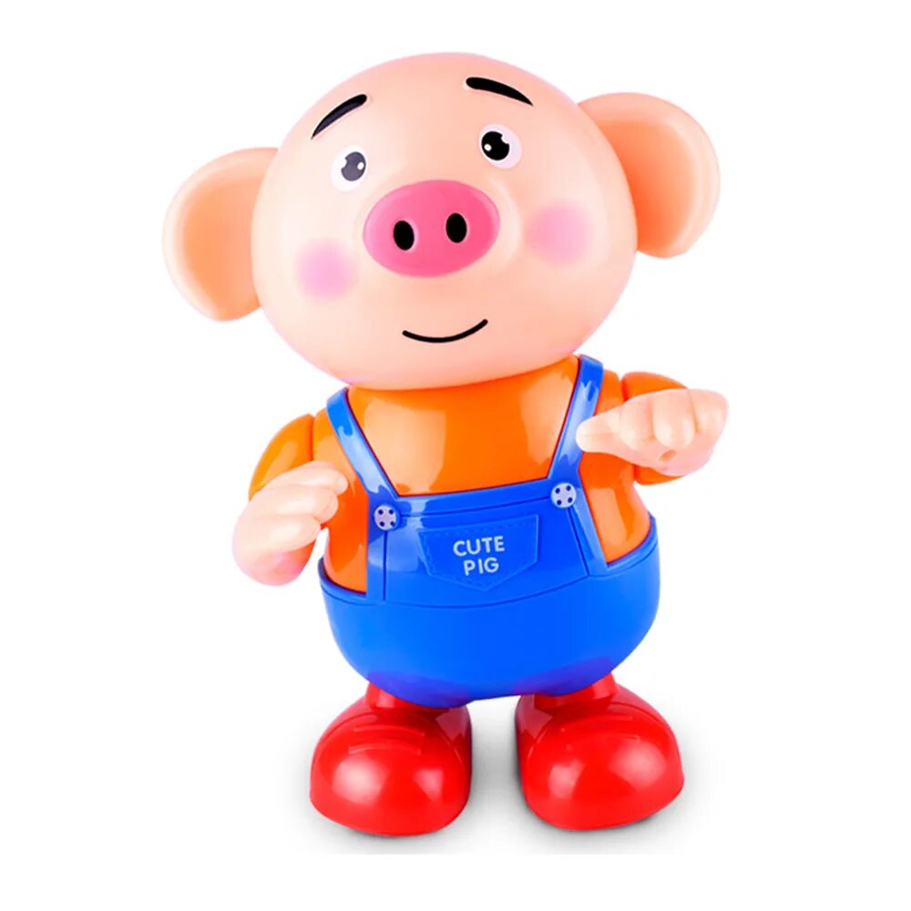 Интерактивный поросенок на поводке. Статуэтка поросенок. Музыкальный поросенок. Мягкая игрушка хрюшка музыкальная. Музыкальный поросенок.