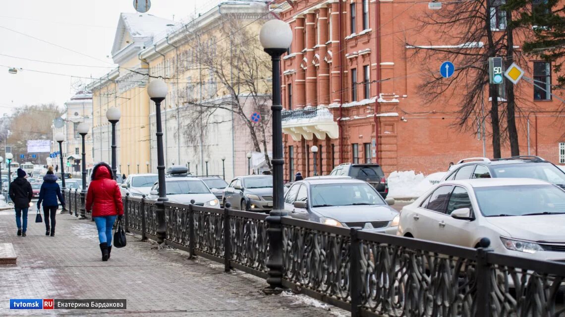 Томск в марте. Город Томск весной.