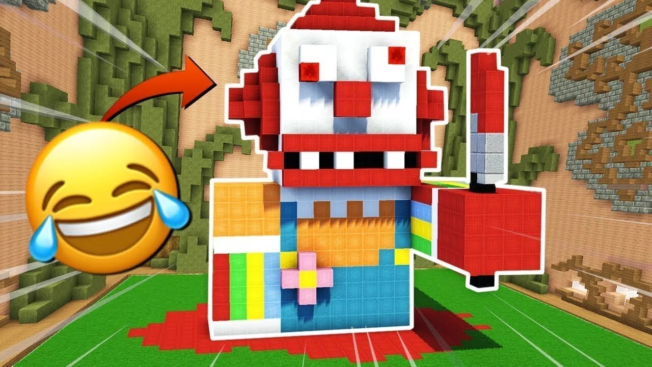 клоун билд батл. пеннивайз в майнкрафте постройка. клоун майнкрафт клоун майнкрафт. скин пенивайза в майнкрафте. клоун майнкрафт постройка.