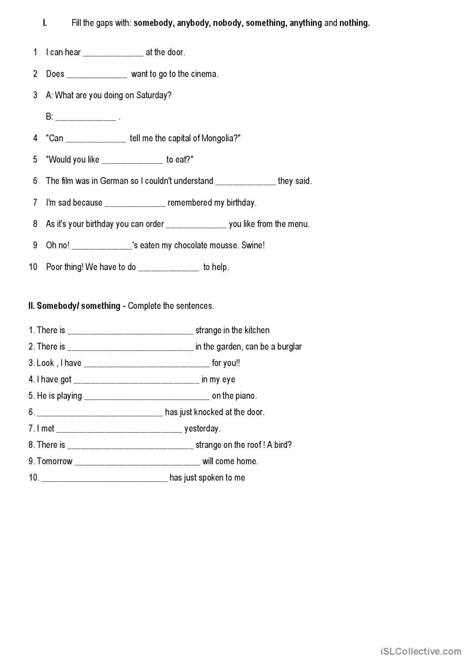 Задание Somebody anybody. Somebody anybody Nobody Worksheets. Something Somebody anything anybody Worksheets. Somebody anybody Nobody something anything nothing Worksheet for Kids.