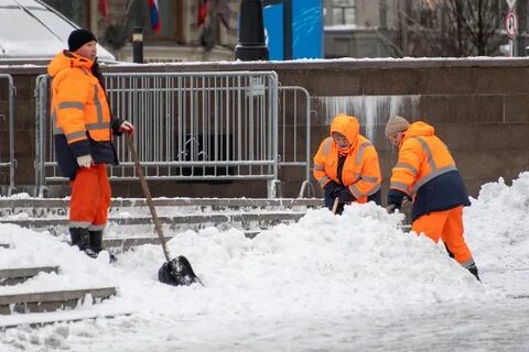 Снегопад уборка снега