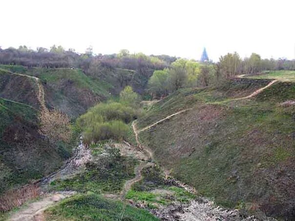 Пересеченными оврагами