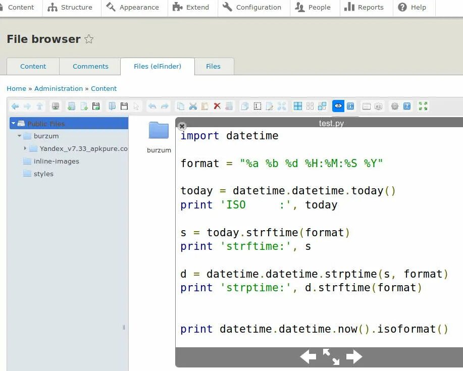 Datetime strptime