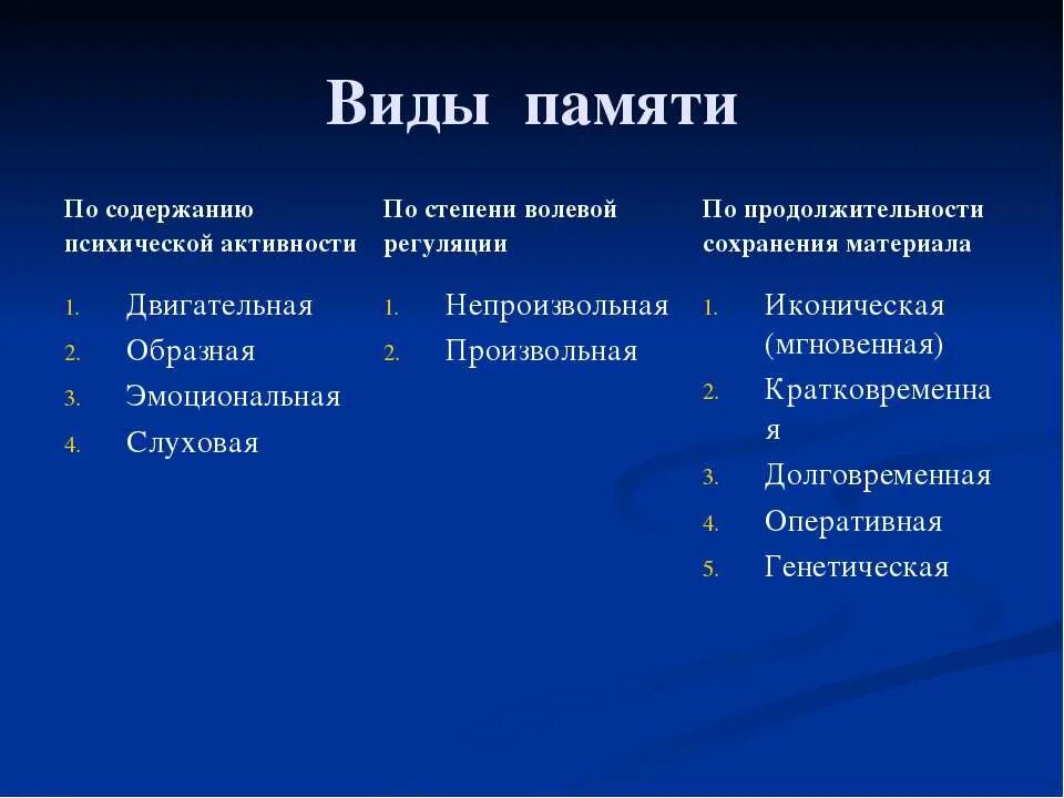 Типы психической активности. Виды памяти. Типы памяти человека. Виды памяти по психической активности. Виды памяти анатомия.