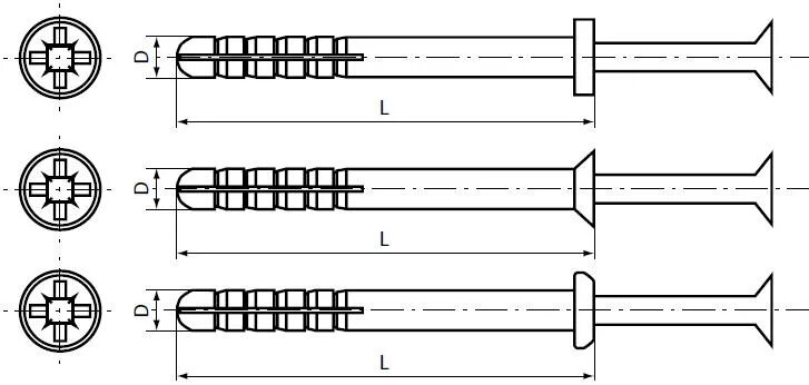 дюбель-гвоздь etp 100187 6x40. чертеж дюбеля. дюбель-гвоздь lyt 6х40 lksp. чертеж дюбеля. дюбель дрива чертеж.