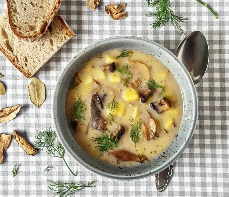 Суп на обед быстро и вкусно. Кулайда чешский суп. чешский грибной суп &quot;кулайда&quot;. чешский суп кулайда с грибами. грибная кулайда.