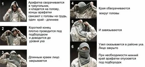 Как правильно надевать арафатку