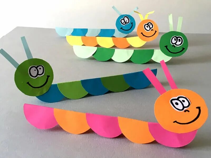 Гусеница из картона. Гусеница из бумаги. гусеница из цветной бумаги.