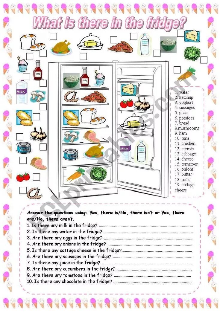 Some any worksheet for kids. Холодильник с едой по английскому языку. Холодильник с продуктами задание по английскому языку. Холодильник для урока английского. Холодильник с продуктами для английского языка.