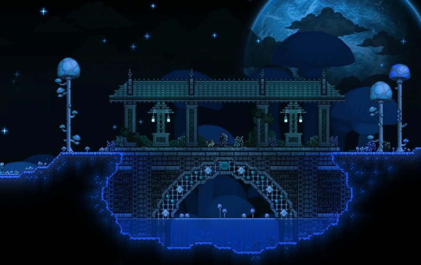 Подземный грибной биом террария. Mushrooms terraria. Святой биом террария. Грибной биом terraria art. Mushrooms terraria.
