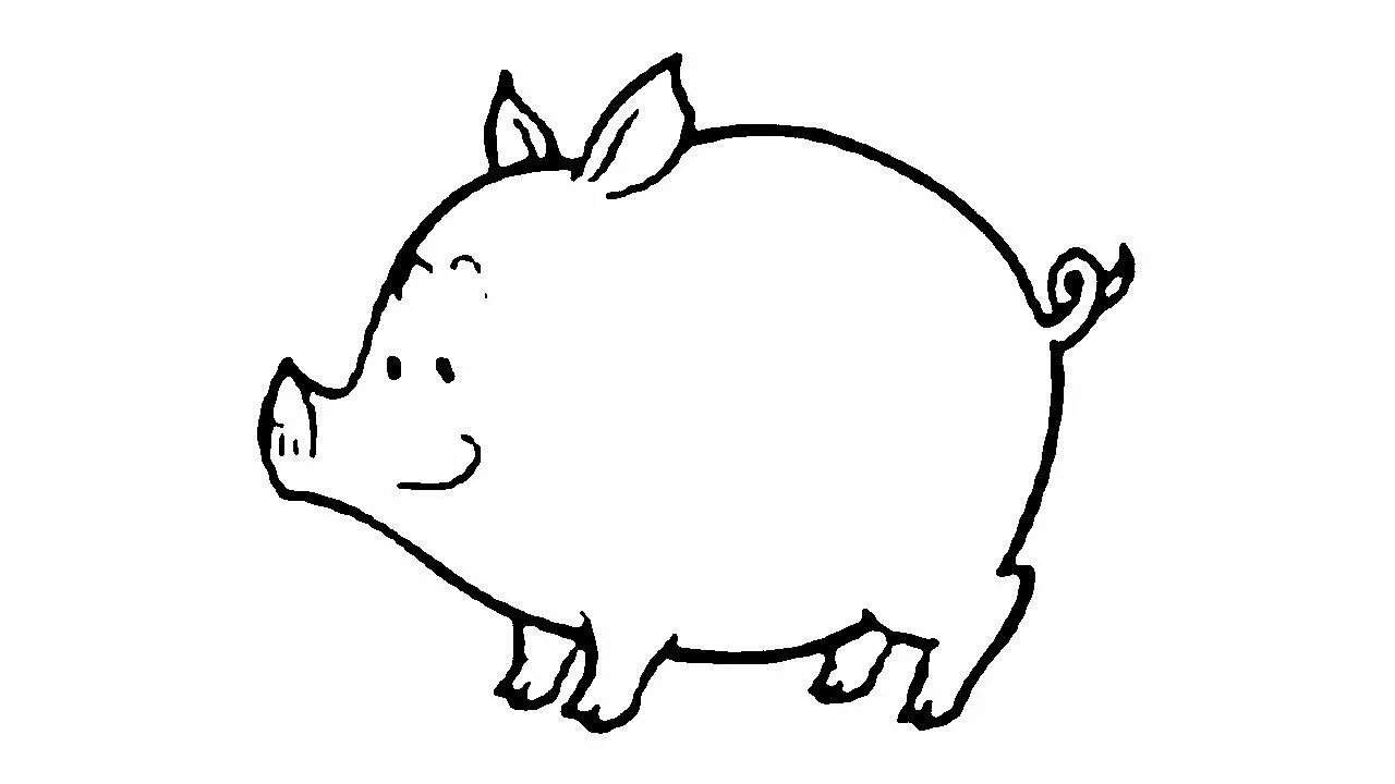 Просто свинка. Поросенок рисунок. Поросенок раскраска. Свинка карандашом. Поросенок для срисовки.