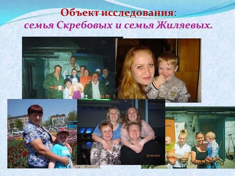 предмет исследования семьи