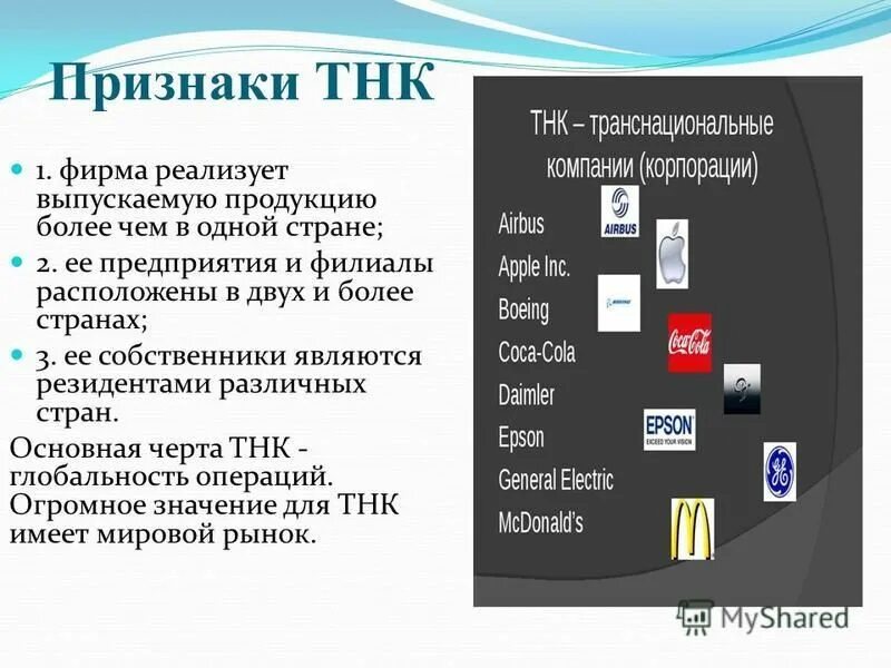 Понятие транснациональная корпорация. Признаки транснациональных корпораций. ТНК презентация. Транснациональные корпорации презентация. Транснациональные корпорации признаки примеры.