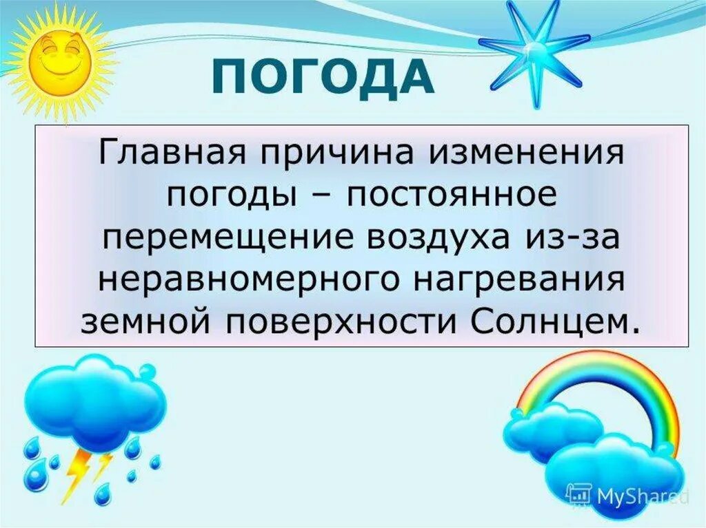 Облачность является элементом погоды. Причины изменения погоды. Главная причина изменения погоды. Причины изменения погоды 6 класс. Погода презентация.