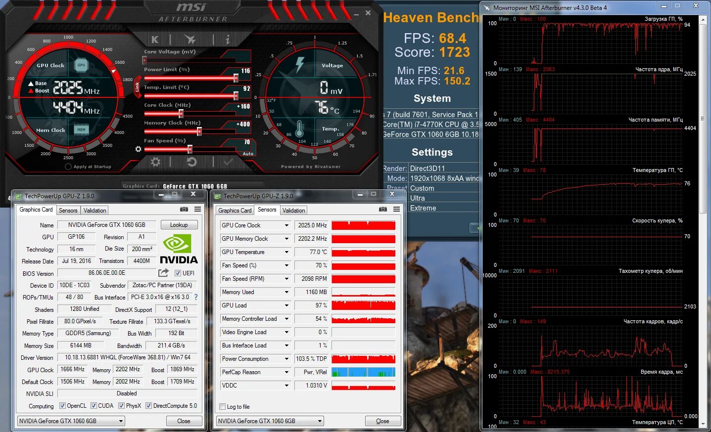 Температура видеокарты GTX 1060. Температура для видеокарты 1060. GTX 1060 нормальная температура. Частота ГП GTX 1060 6.