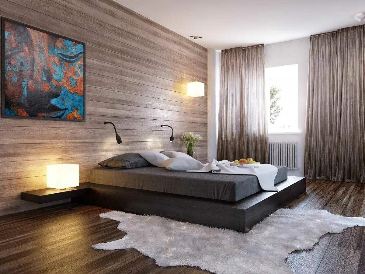 Modern bedroom. Отделка спальни. Интерьер с деревом в современном стиле. Спальня в современном стиле. Дерево в современном интерьере.