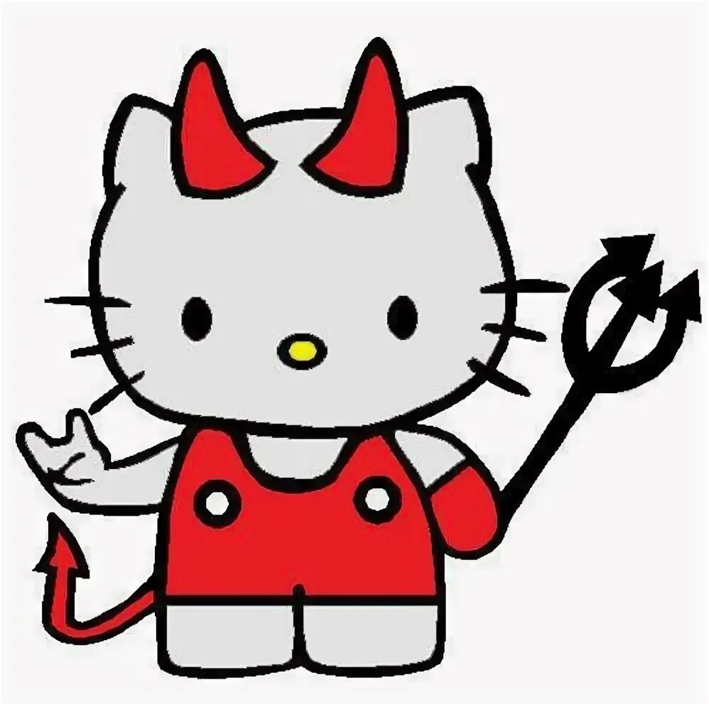 Злая hello kitty. Хэллоу китти демон. хелло китти дьяволенок. хелло китти злая. хелло китти с рожками.