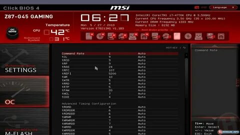 Настройка биос msi click bios