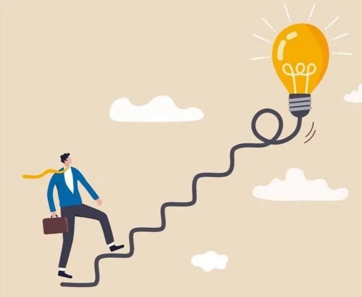 The first step towards. Мотивация вектор. концепция иллюстрация назначения бизнес. стремление вверх вектор. step towards into future.