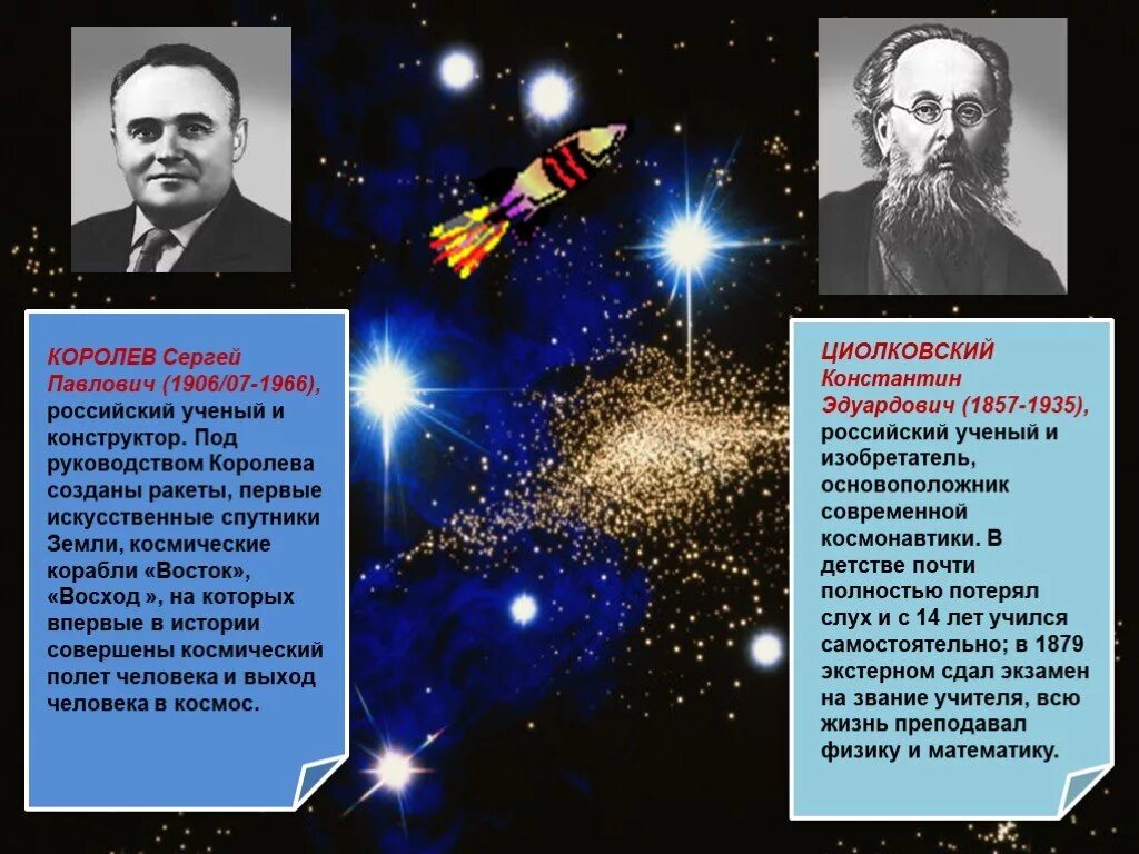 Основоположник космонавтики Циолковский 12 апреля.