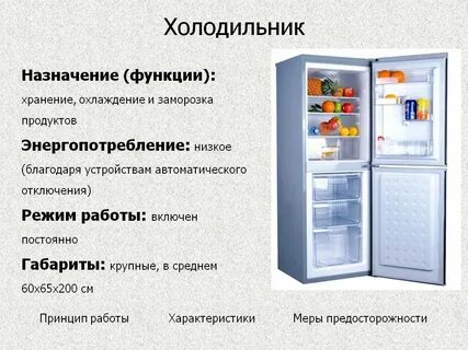 Полезные свойства холодильника