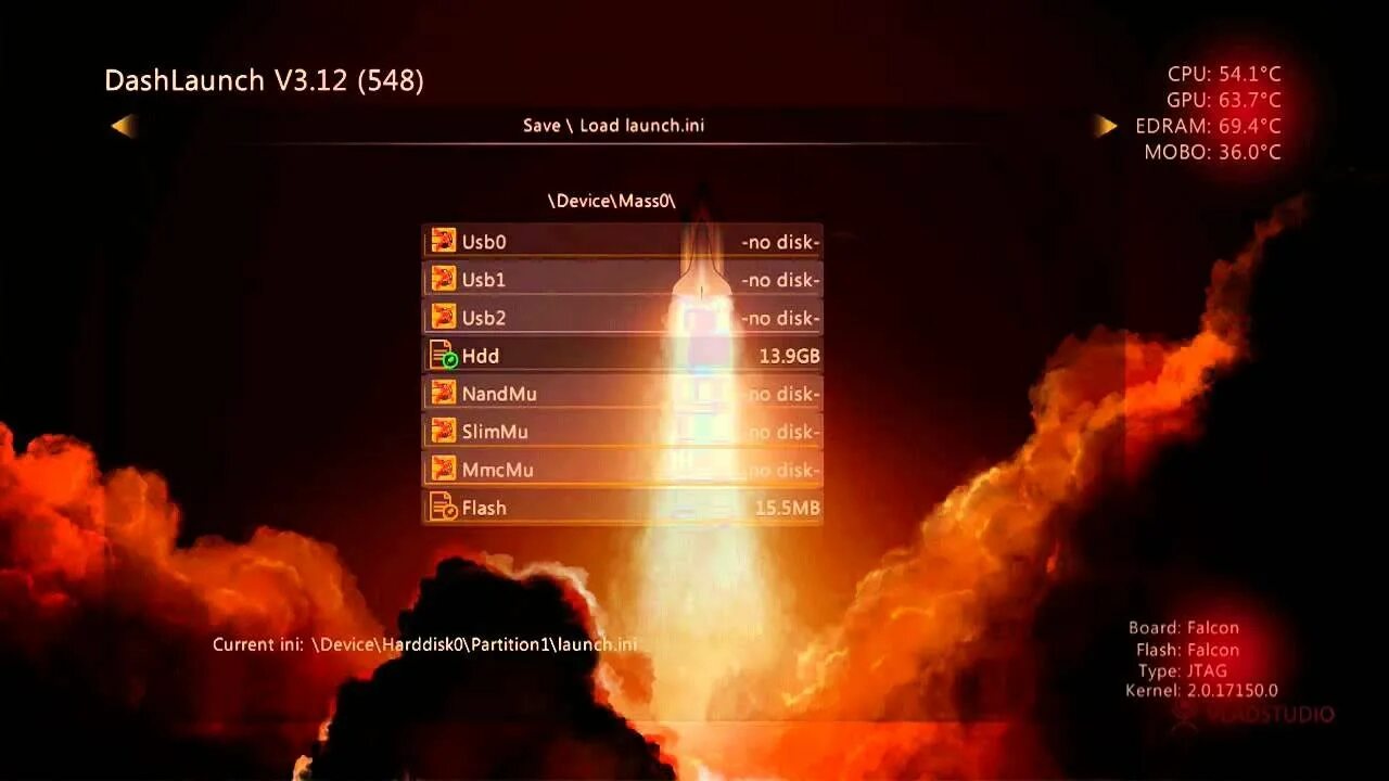 Load launcher. Dashlaunch Xbox 360. Дашлаунчер Xbox 360 freeboot. Настройки Dashlaunch.