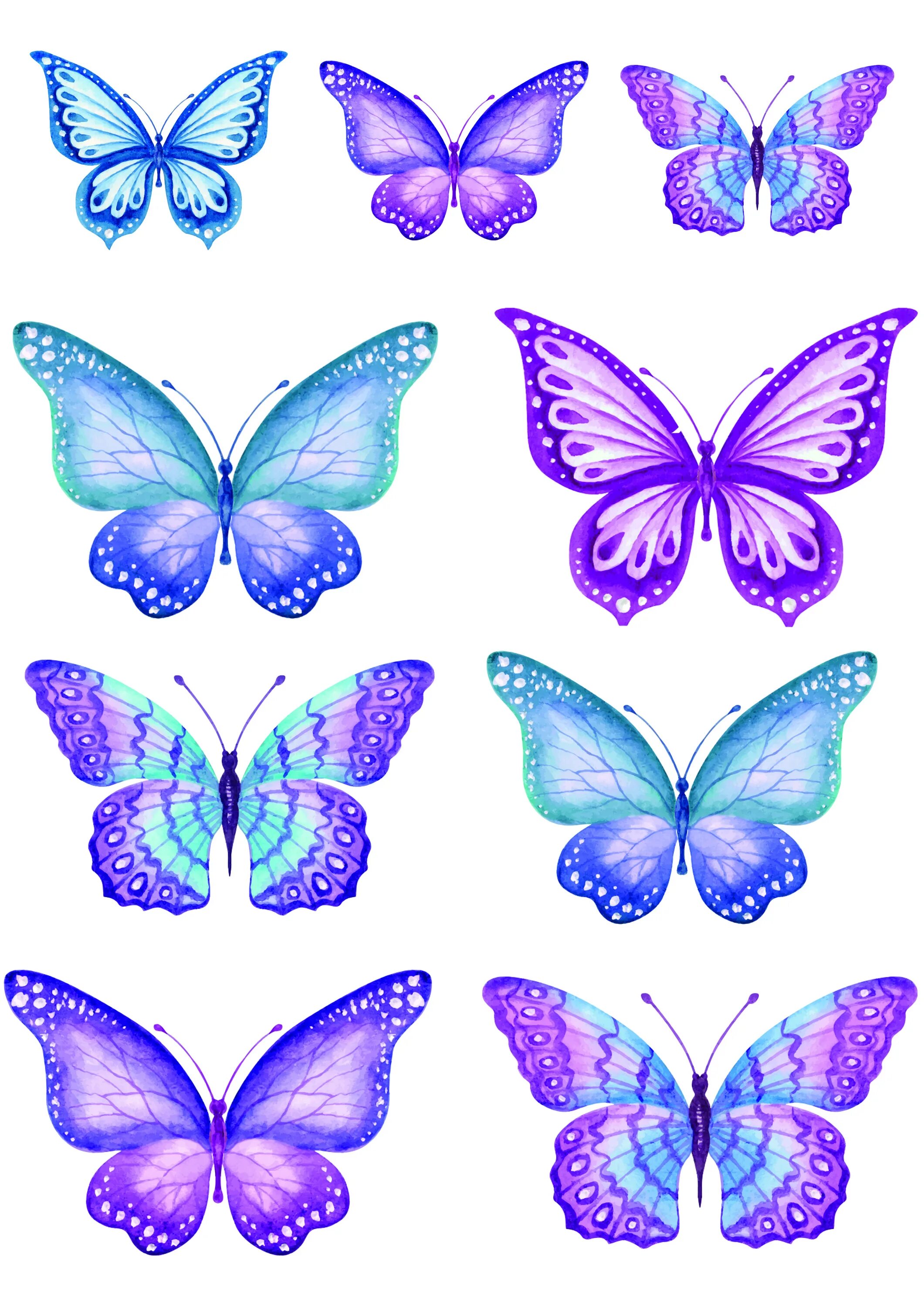 Торт «бабочки». Бабочки на вафельной бумаге. Сиреневые бабочки. Вафельные бабочки фиолетовые. Бабочки для торта картинки для печати