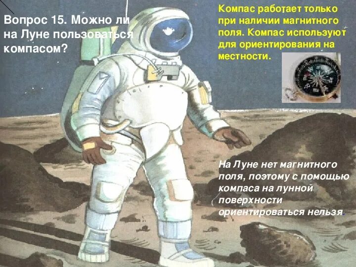 Можно пользоваться компасом на луне. Можно ли на луне пользоваться компасом. у луны нет магнитного поля.