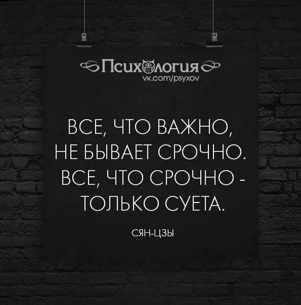Срочно бывший. Цитаты про суету. важно не важно. то что срочно не бывает важно. цитаты про важные дела.