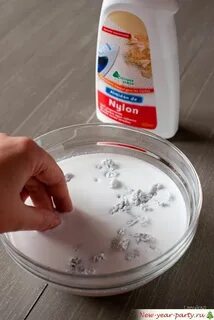 Как накрахмалить снежинки