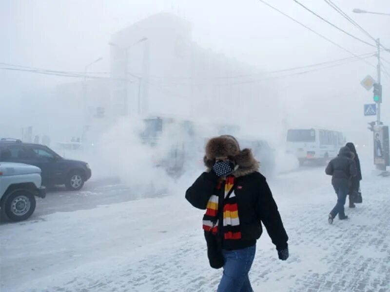 Температура в сильные морозы