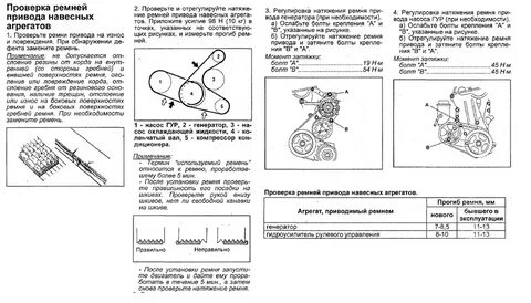 Схема ремня генератора тойота пробокс
