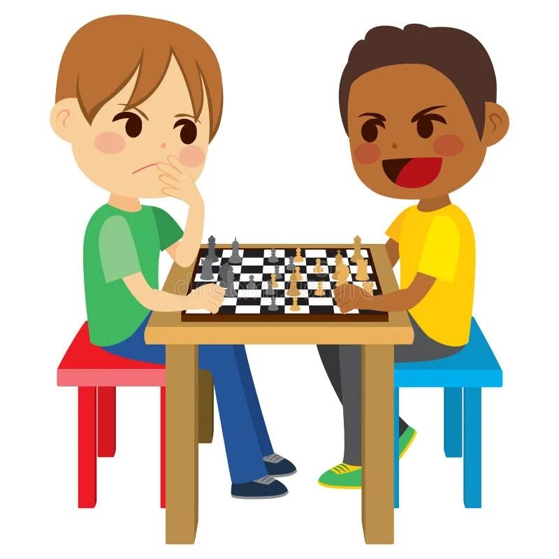 Играть двоим на доске. Дети играют в настольные игры. Дети играют в шахматы. Мальчики, играющие в шашки. Шахматы мультяшный.