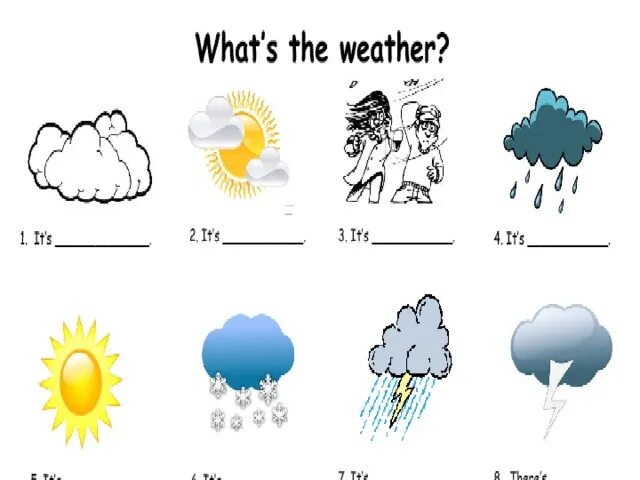 Английский язык what the weather. Weather для детей на английском. Описание погоды на английском. Задания по теме погода. Weather 2 класс.