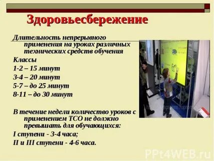 Общая продолжительность использования эсо для интерактивной доски