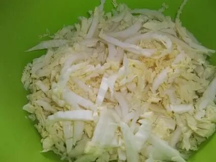 Свежая капуста с солью