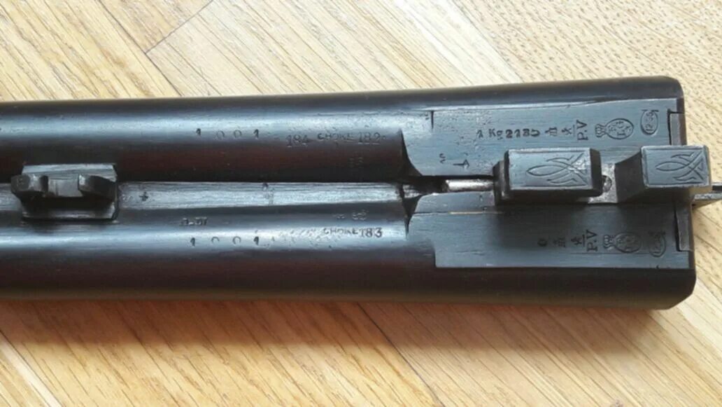 Расположение номера на двухствольном ружье Ружье Huglu Hawk Silver 12х76 710мм наличие в магазинах Мир Охоты